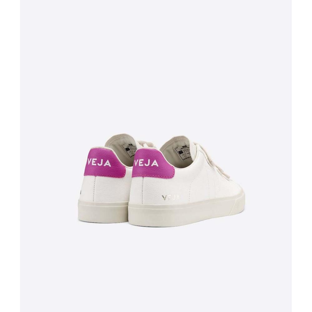 White/Purple Women's Veja RECIFE CHROMEFREE Sneakers | AU 624DFM